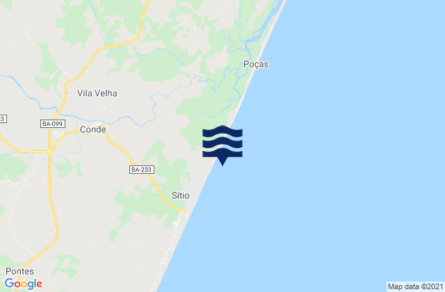 Conde, Brazilの潮見表地図