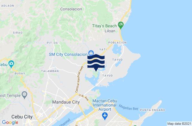 Consolacion, Philippinesの潮見表地図