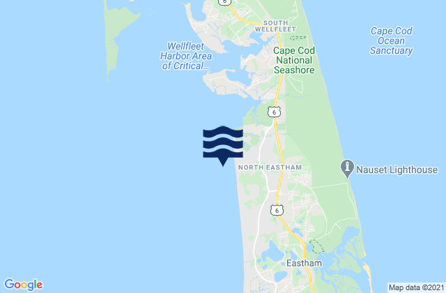 Cooks Brook Beach, United Statesの潮見表地図