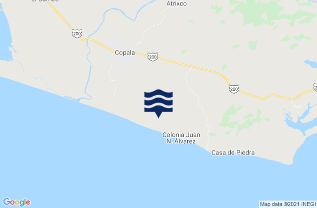 Copala, Mexicoの潮見表地図