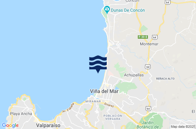 Copec, Chileの潮見表地図