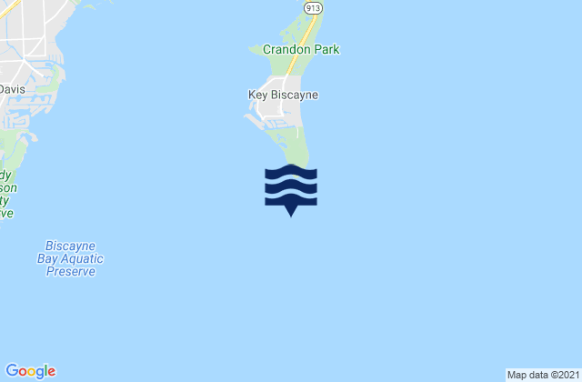 Coral Shoal (Biscayne Channel), United Statesの潮見表地図