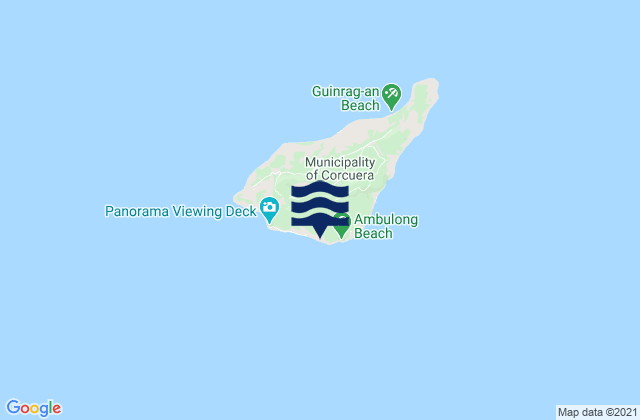 Corcuera, Philippinesの潮見表地図