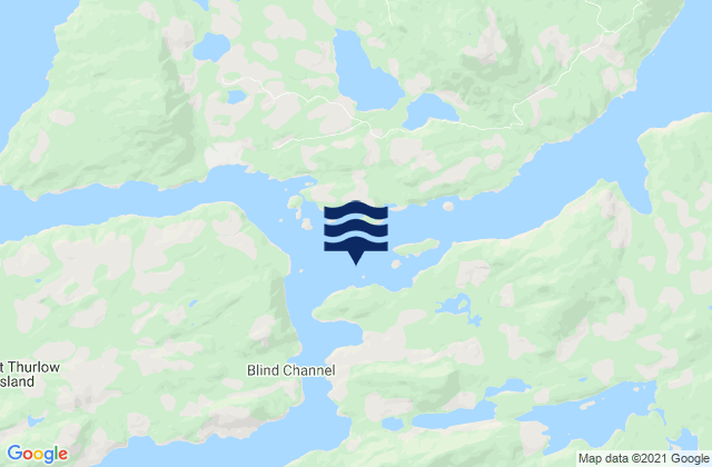 Cordero Islands, Canadaの潮見表地図