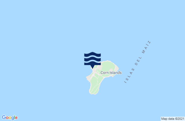 Corn Island, Nicaraguaの潮見表地図