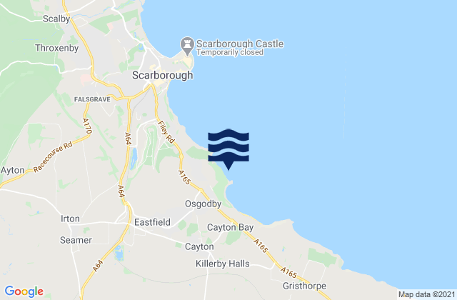 Cornelian Bay, United Kingdomの潮見表地図