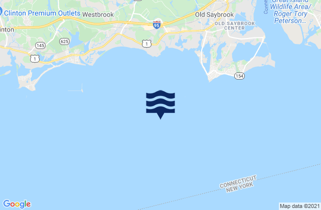 Cornfield Point 1.9 n.mi. SW of, United Statesの潮見表地図