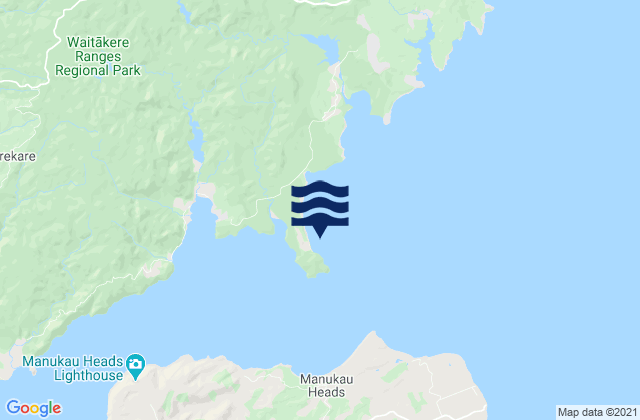 Cornwallis, New Zealandの潮見表地図