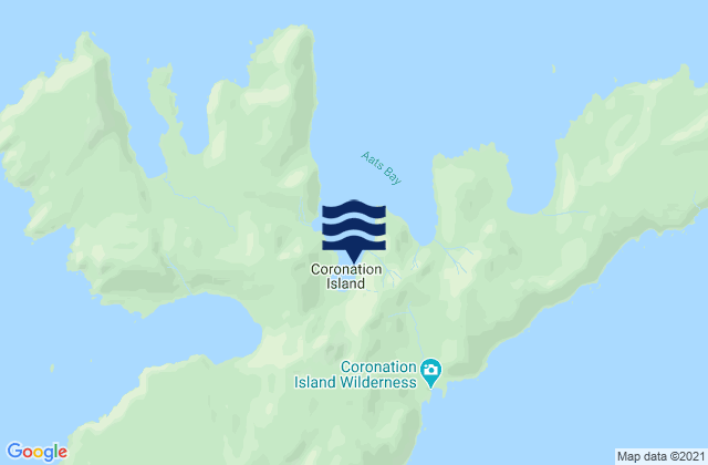 Coronation Island, United Statesの潮見表地図