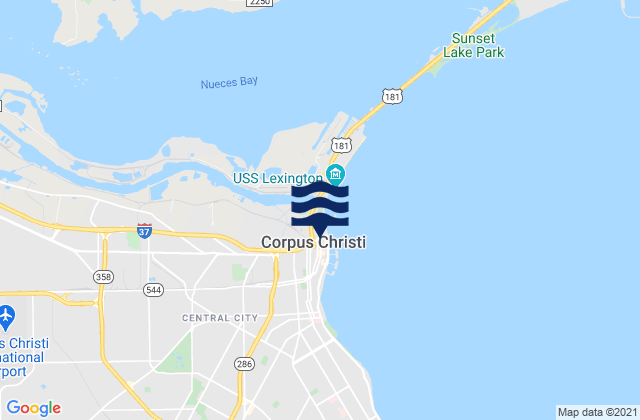 Corpus Christi, United Statesの潮見表地図