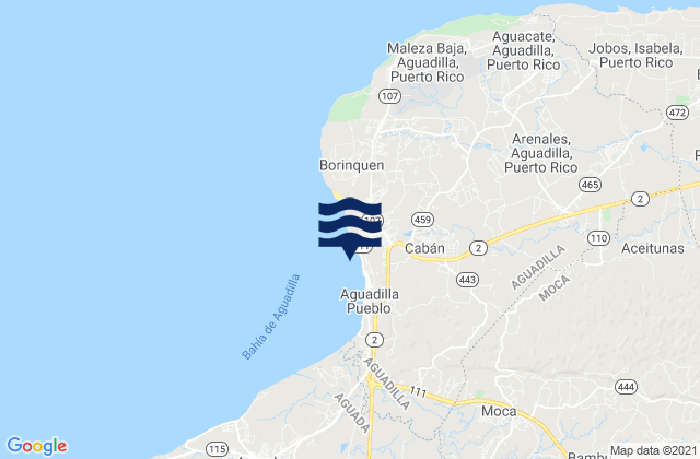 Corrales Barrio, Puerto Ricoの潮見表地図