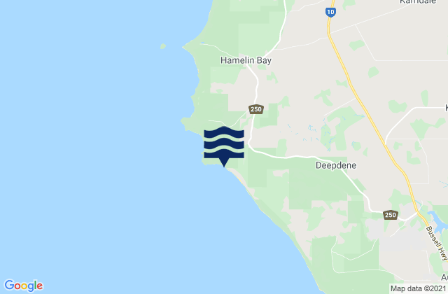 Cosy Corner, Australiaの潮見表地図