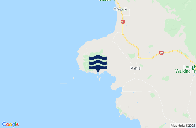 Cosy Nook, New Zealandの潮見表地図