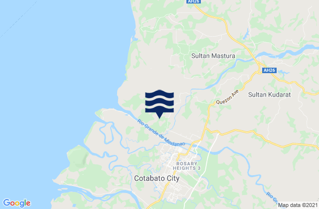Cotabato City, Philippinesの潮見表地図