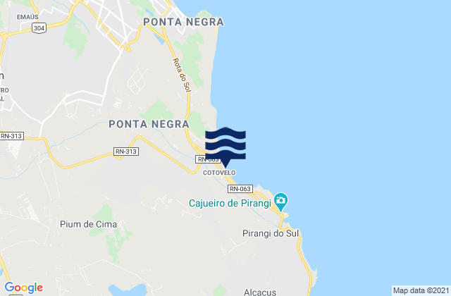Cotavelo, Brazilの潮見表地図