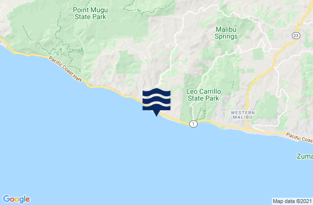 County Line Beach, United Statesの潮見表地図