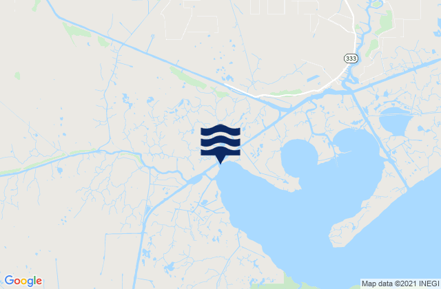 Cow Island, United Statesの潮見表地図
