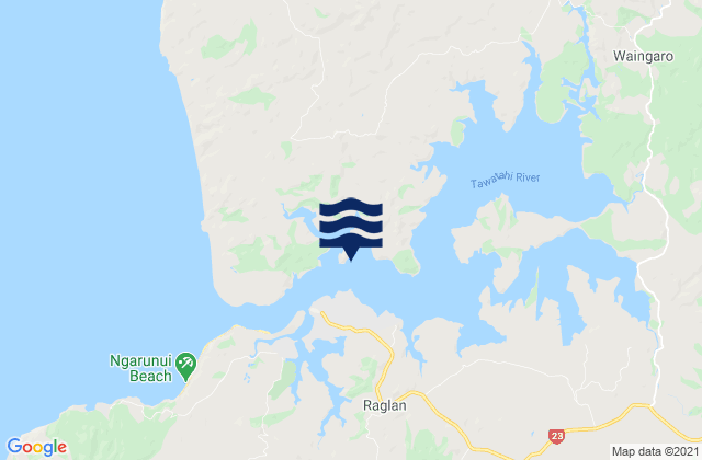 Cox Bay, New Zealandの潮見表地図