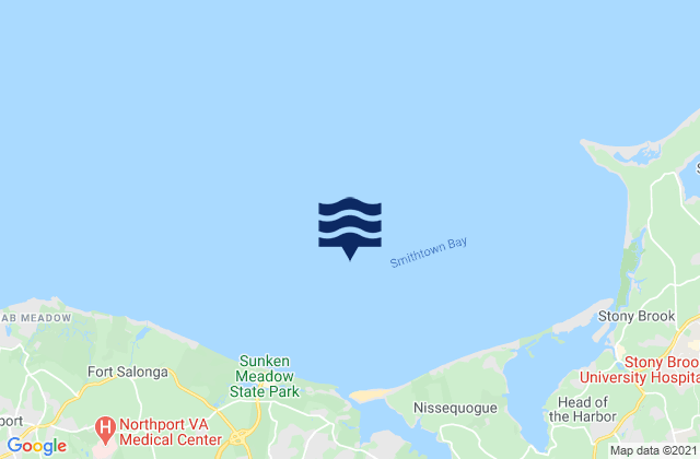 Crane Neck Point 3.7 miles WSW of, United Statesの潮見表地図