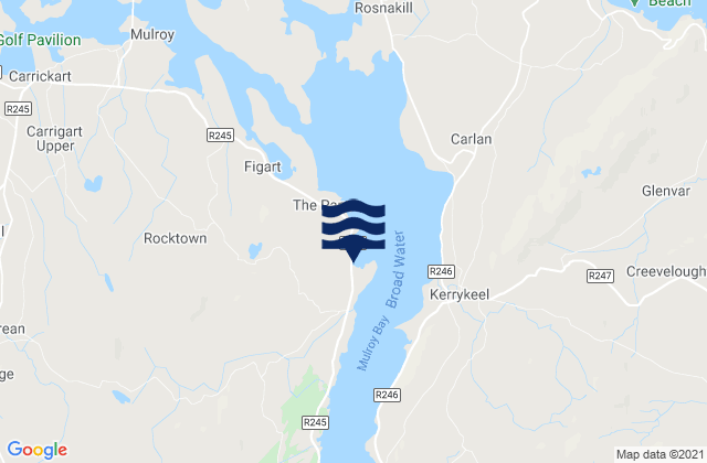 Cranford, Irelandの潮見表地図