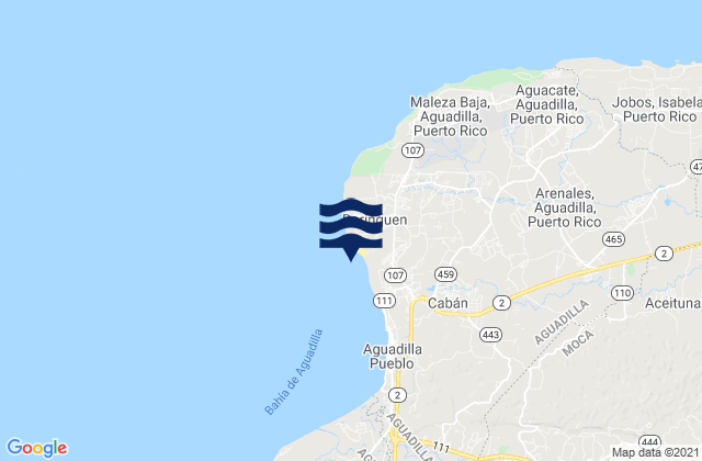 Crash Boat, Puerto Ricoの潮見表地図