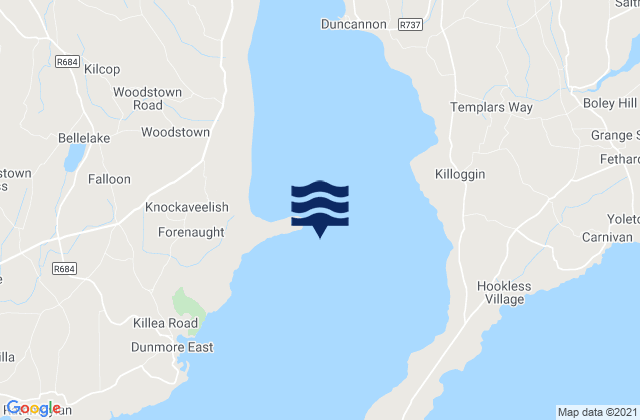 Creadan Head, Irelandの潮見表地図