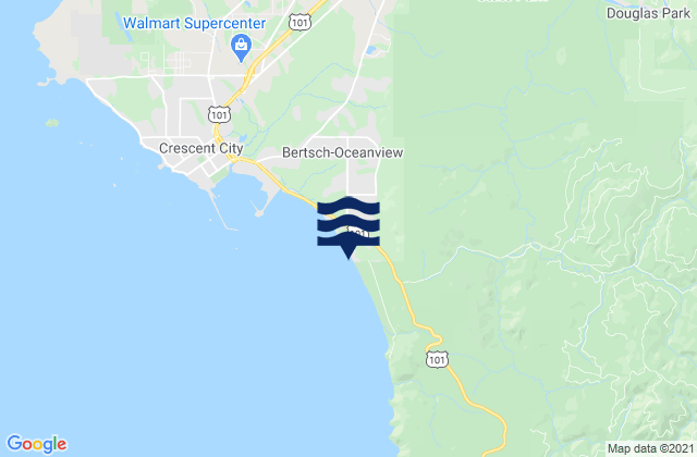 Crescent Beach, United Statesの潮見表地図