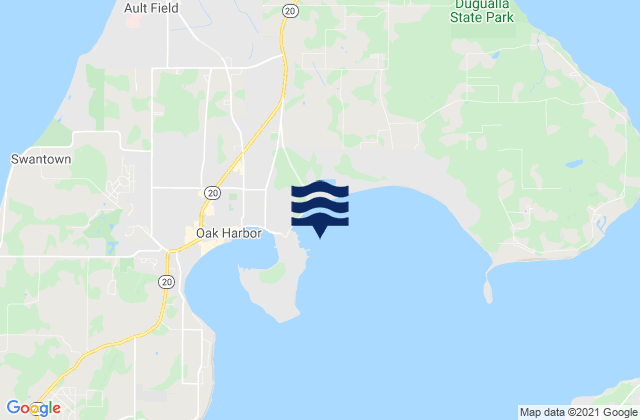 Crescent Harbor (Whidbey Island), United Statesの潮見表地図