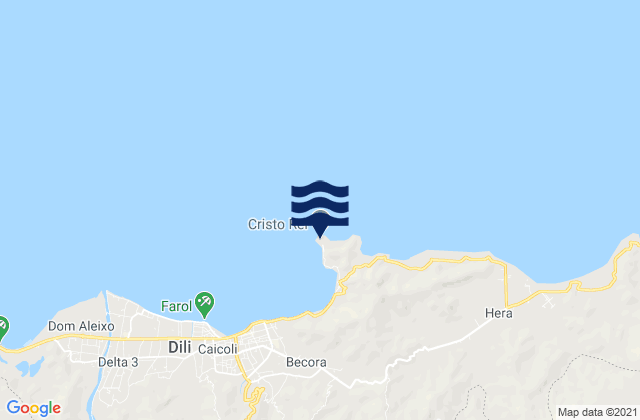 Cristo Rei, Timor Lesteの潮見表地図