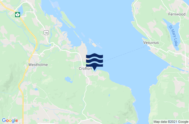Crofton, Canadaの潮見表地図