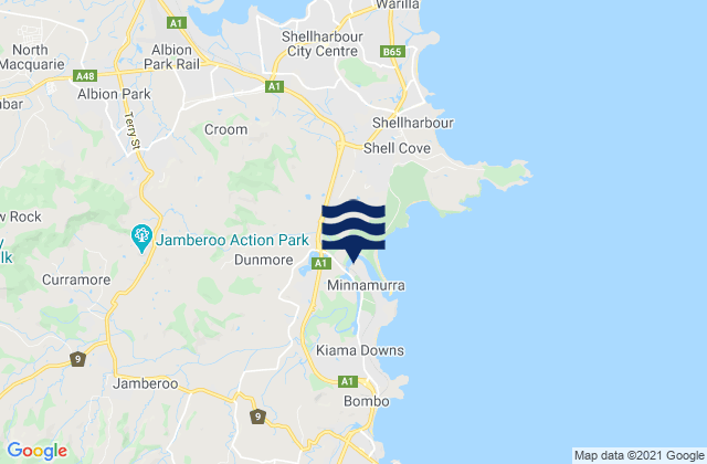 Croom, Australiaの潮見表地図