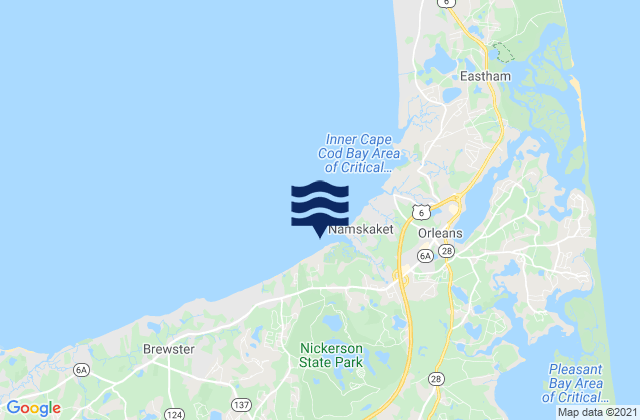 Crosby Landing Beach, United Statesの潮見表地図