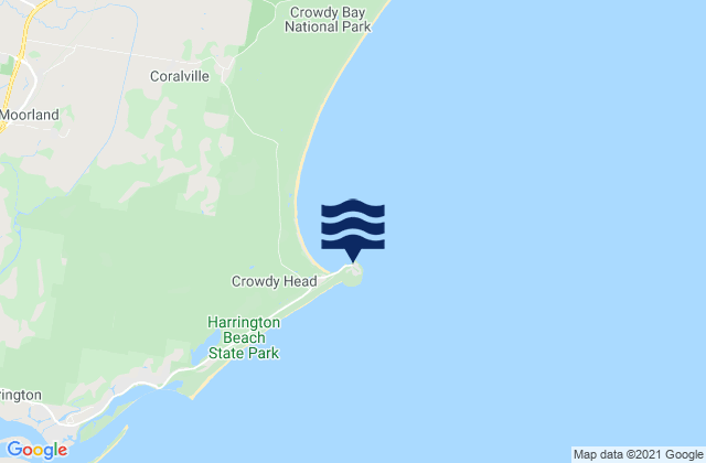 Crowdy Head, Australiaの潮見表地図