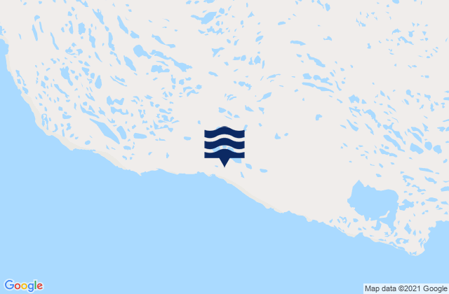 Crown Prince Frederik Island, Canadaの潮見表地図