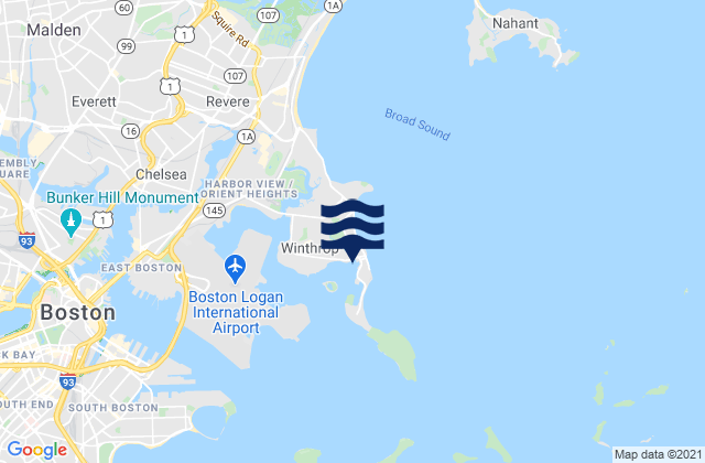 Crystal Cove, United Statesの潮見表地図