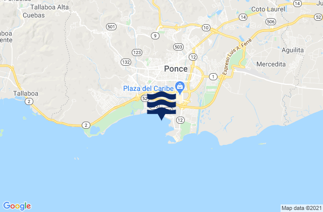 Cuarto Barrio, Puerto Ricoの潮見表地図