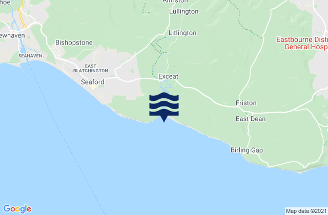 Cuckmere Haven, United Kingdomの潮見表地図
