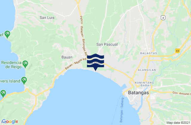 Cuenca, Philippinesの潮見表地図