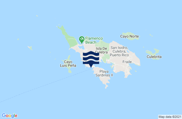 Culebra, Puerto Ricoの潮見表地図