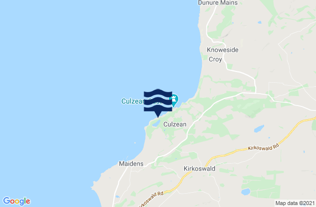 Culzean Bay, United Kingdomの潮見表地図