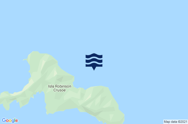 Cumberland Bay (Robinson Crusoe Island), Chileの潮見表地図