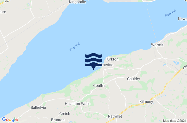 Cupar, United Kingdomの潮見表地図