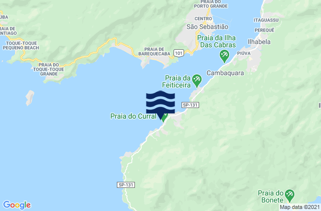 Curral, Brazilの潮見表地図