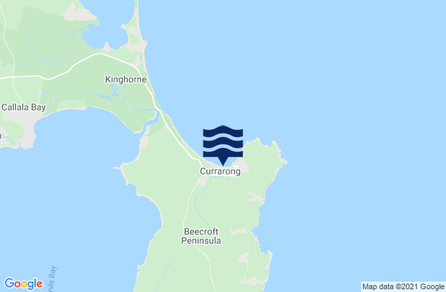 Currarong Beach, Australiaの潮見表地図