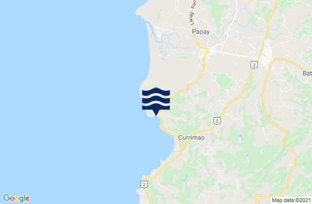 Currimao, Philippinesの潮見表地図