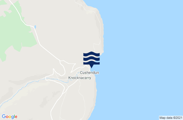 Cushendun Bay, United Kingdomの潮見表地図