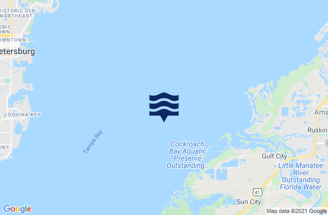 Cut E Channel marker 2E, United Statesの潮見表地図