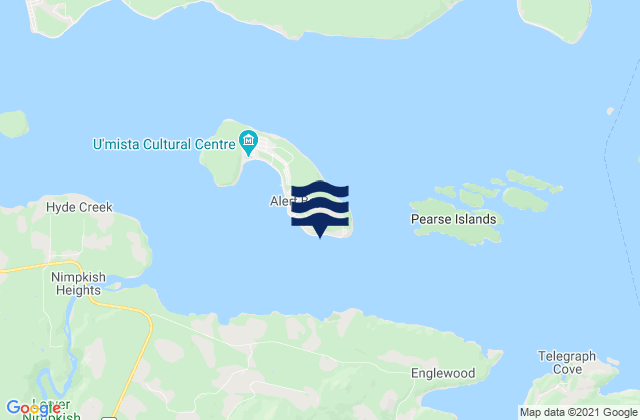 Cypress Bay, Canadaの潮見表地図