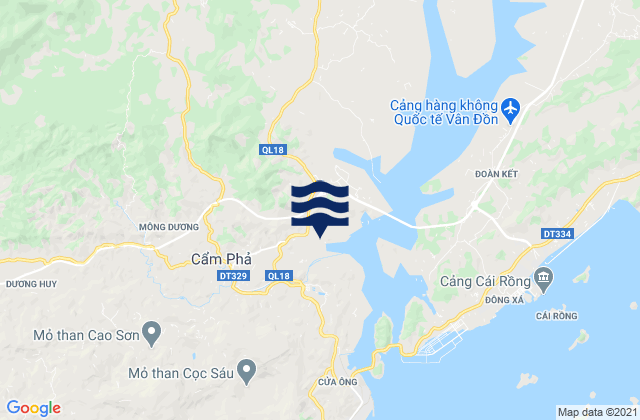 Cẩm Phả District, Vietnamの潮見表地図