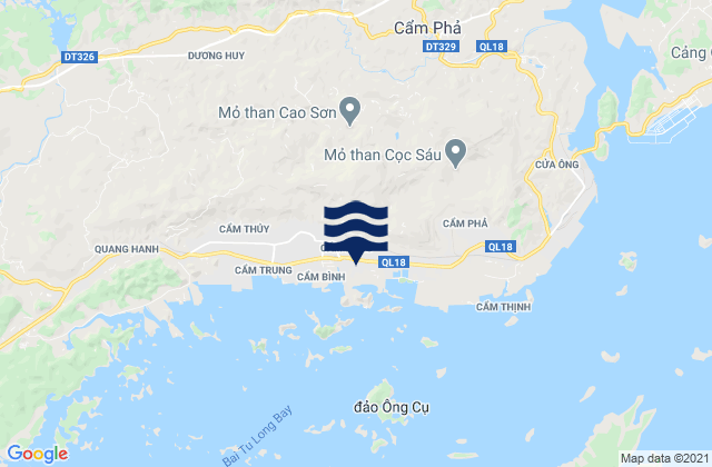 Cẩm Phả Mines, Vietnamの潮見表地図